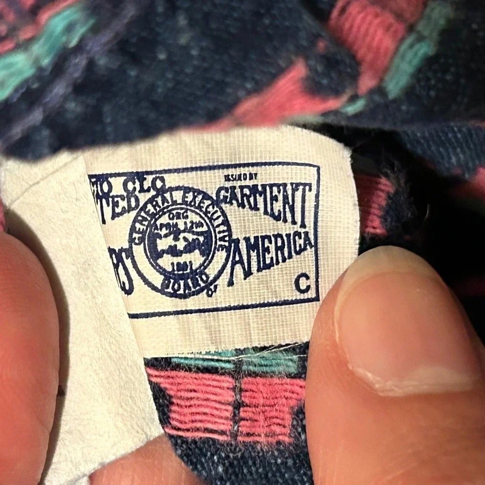 Vintage OshKosh B'Gosh Denim Vestbak Pink Tulip Floral Embroidered Overalls 6-9M